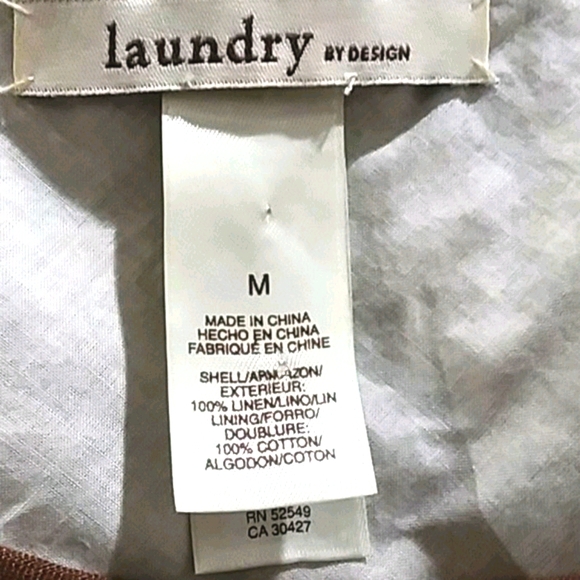 Laundry by Design 100% linen lace design sheath - Picture 2 of 8